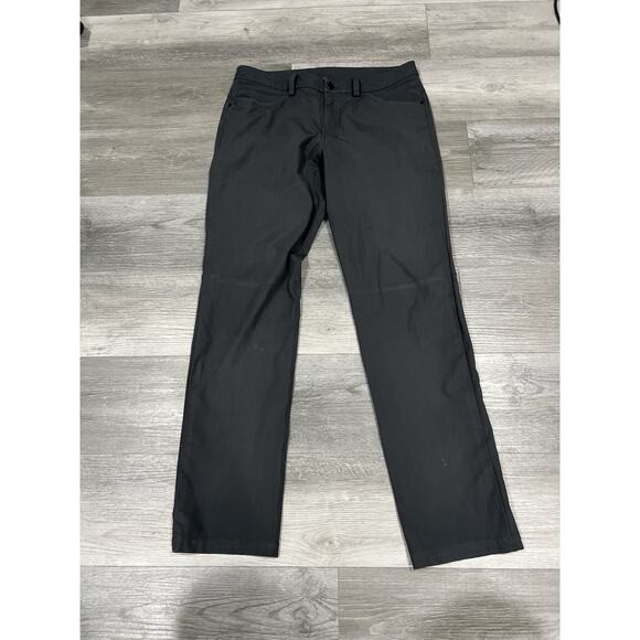 Lululemon Pants Mens 32 Gray Chino Commission Stretch Slim Fit Adult Office - Picture 1 of 6